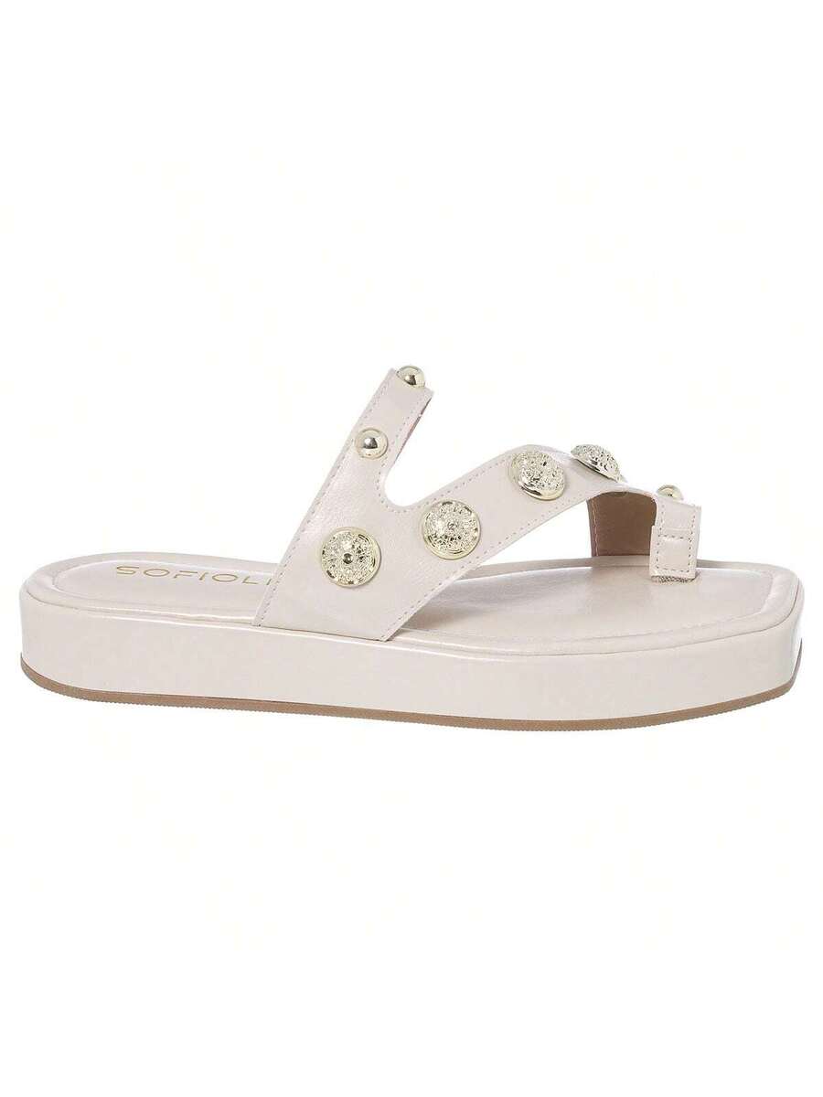 Chinelo Feminina Flat De Dedo Brilho - Rasteirinha Chic