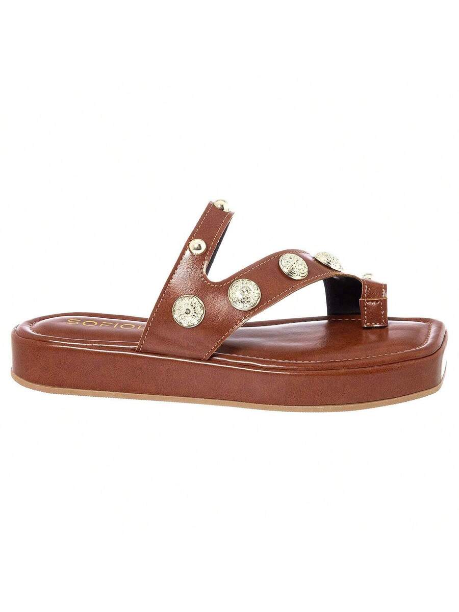 Chinelo Feminina Flat De Dedo Brilho - Rasteirinha Chic