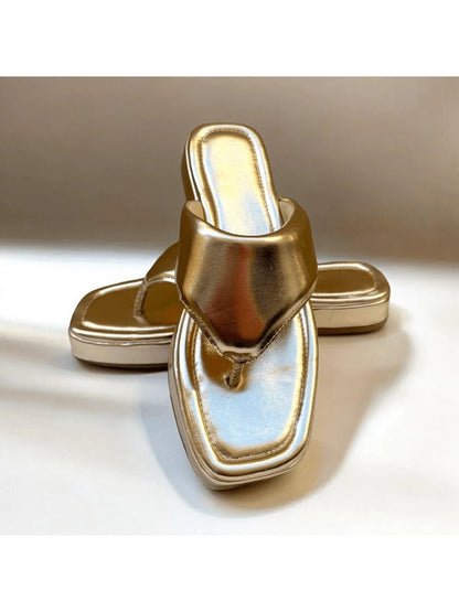 Chinelo Feminino De Dedo Asa Delta Flatform - Rasteirinha Chic