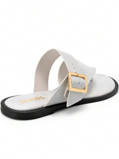 Chinelo Feminino Lumma Fivela Bico Redondo - Rasteirinha Chic