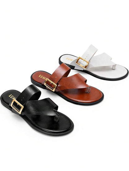 Chinelo Feminino Lumma Fivela Bico Redondo - Rasteirinha Chic