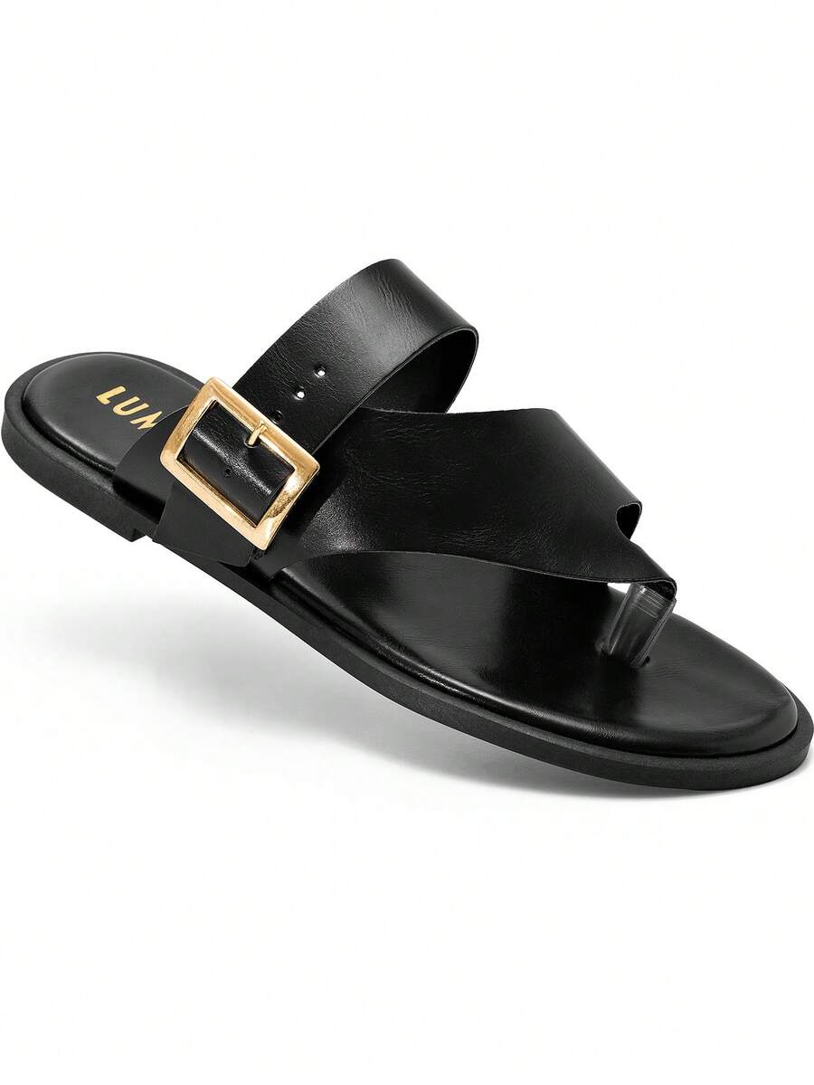 Chinelo Feminino Lumma Fivela Bico Redondo - Rasteirinha Chic