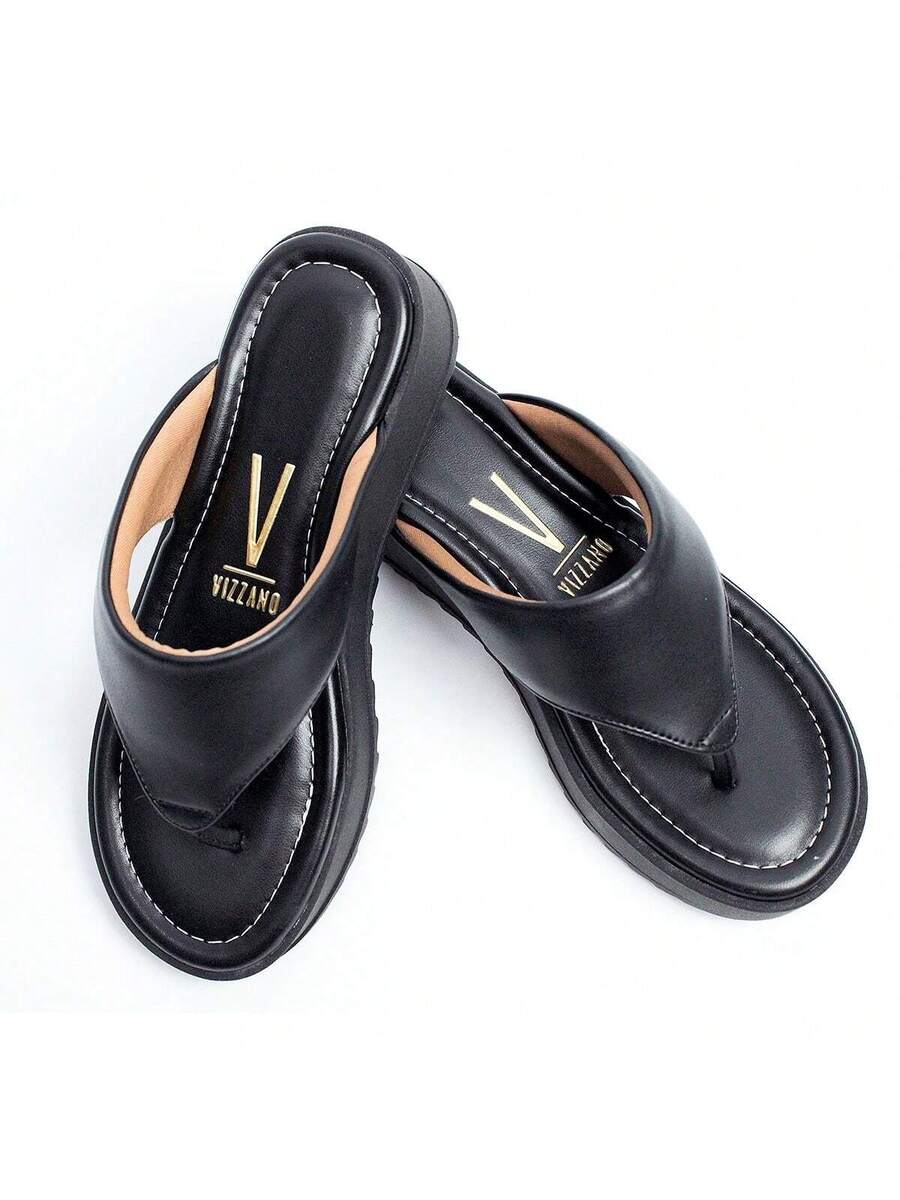 Chinelo Vizzion FemininoFlat Acolchoado - Rasteirinha Chic