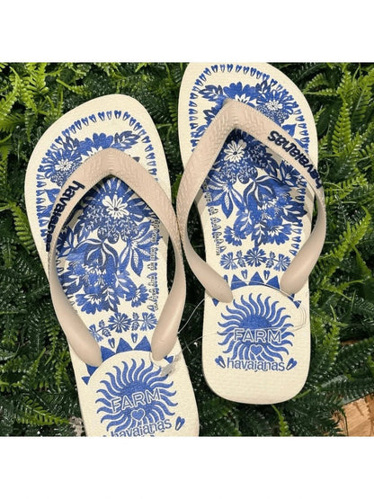 Kit 2 Pares Chinelo Tropical - Rasteirinha Chic