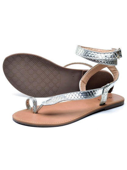 Rasteirinha Feminina 2033FG Metalizado - Rasteirinha Chic