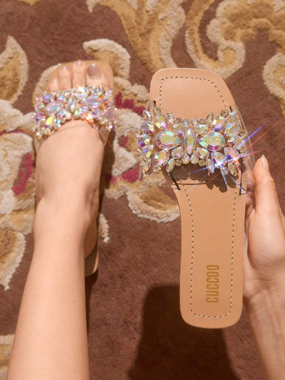 Rasteirinha Planas com Pérolas - Rasteirinha Chic