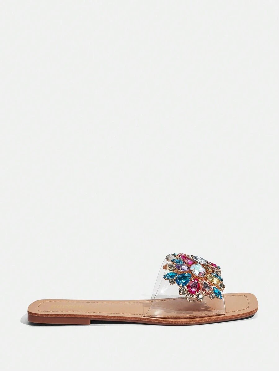 Rasteirinha Planas com Pérolas - Rasteirinha Chic