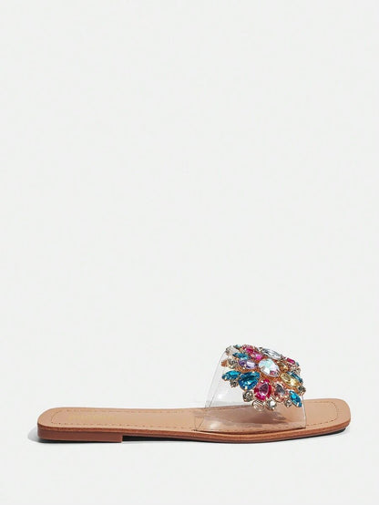 Rasteirinha Planas com Pérolas - Rasteirinha Chic