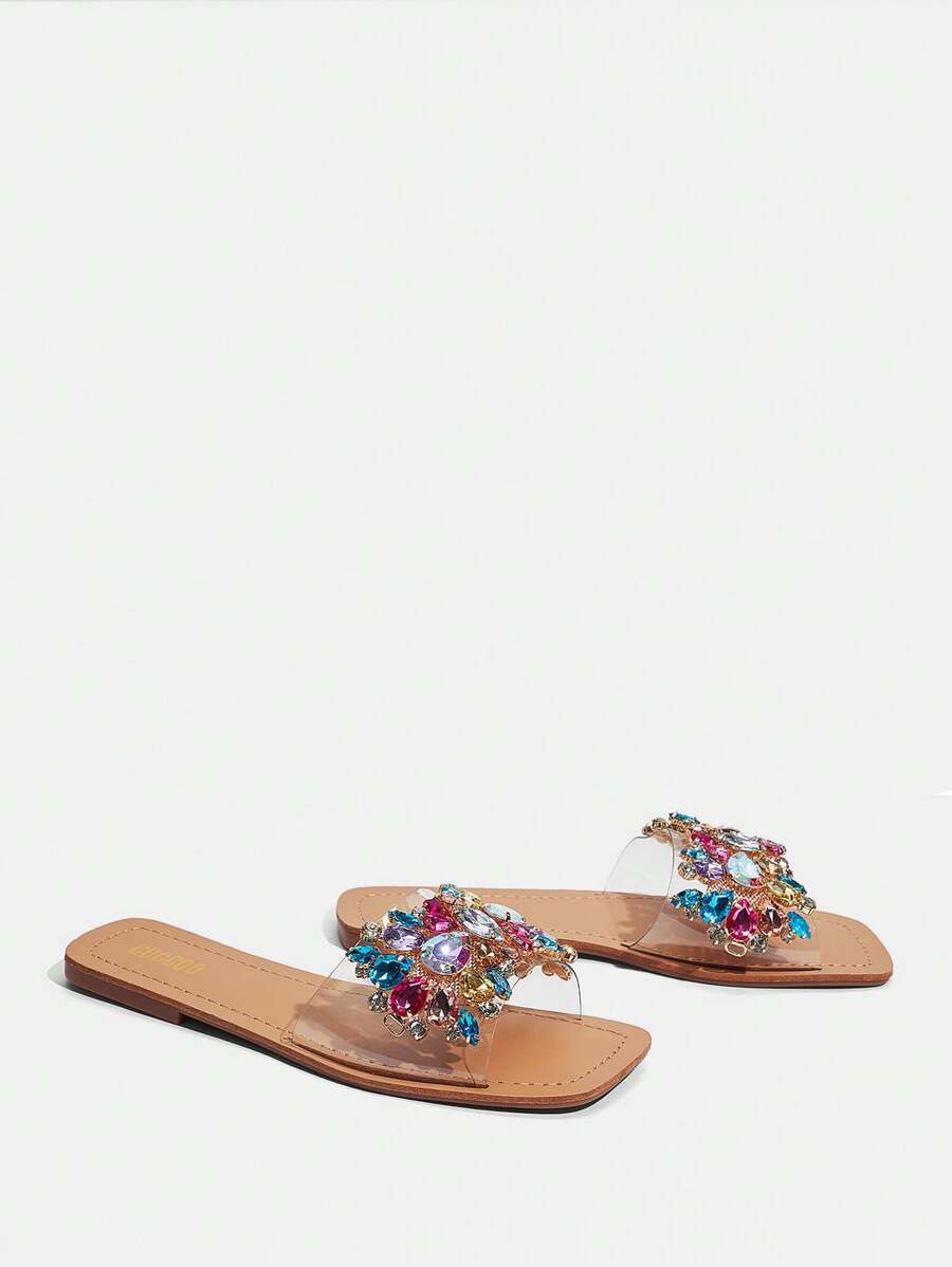 Rasteirinha Planas com Pérolas - Rasteirinha Chic