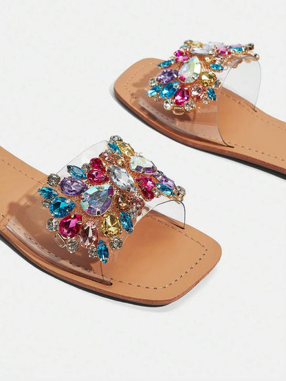 Rasteirinha Planas com Pérolas - Rasteirinha Chic