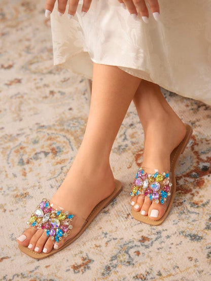 Rasteirinha Planas com Pérolas - Rasteirinha Chic