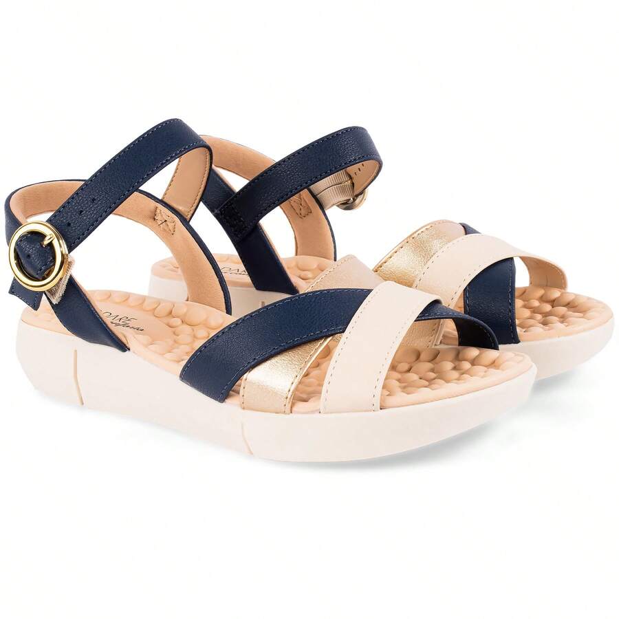 Sandália Esporão Confortável 7142 Thâmara - Rasteirinha Chic