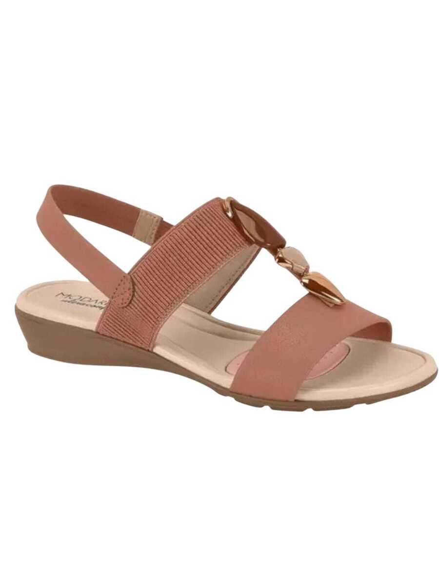 Sandália Feminina Anabela Elástico Conforto - Rasteirinha Chic