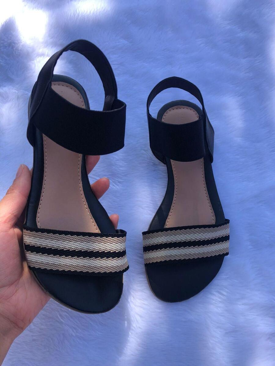 Sandália Rasteirinha Elástico Elegante RC1637 - Rasteirinha Chic