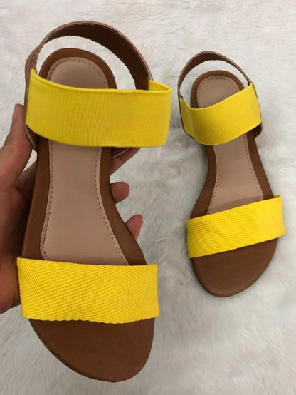 Sandália Rasteirinha Elástico Elegante RC1637 - Rasteirinha Chic